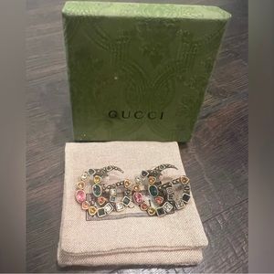 Gucci Crystal Interlocking Earring